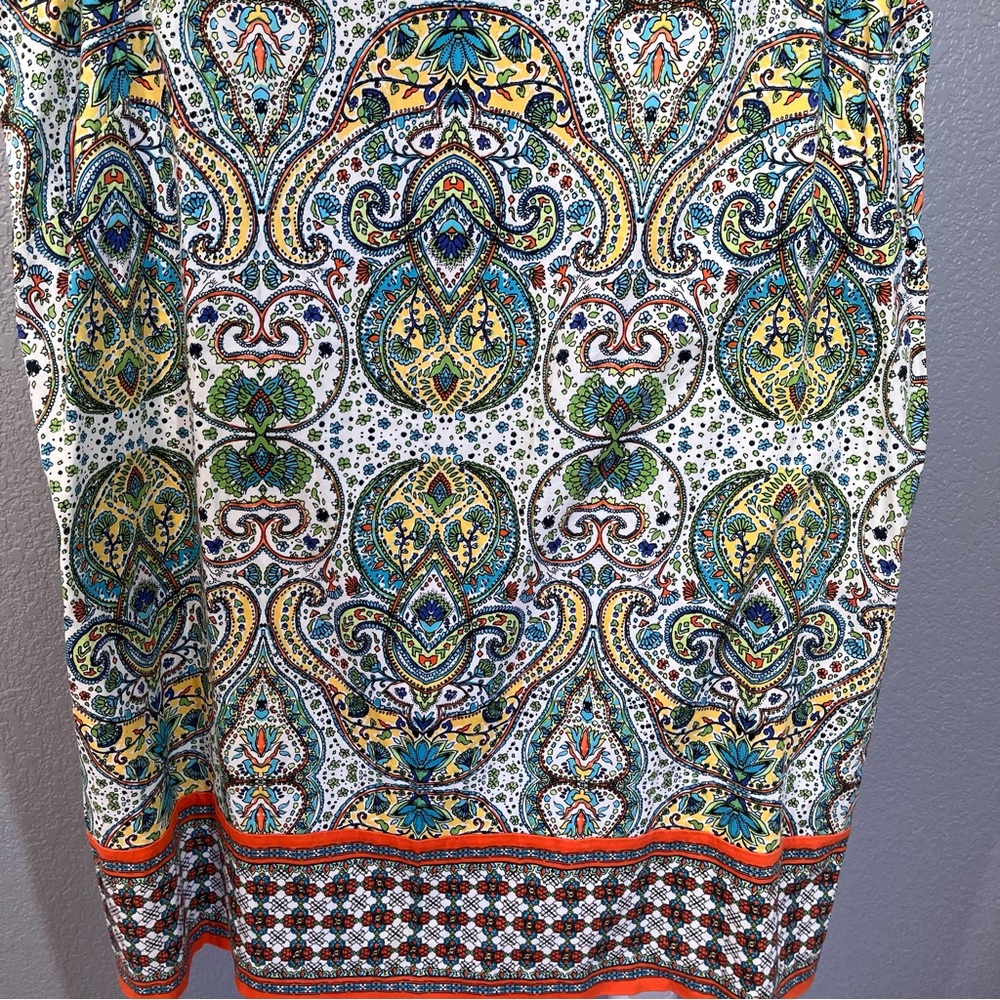London Times Women's Sleeveless Round Neck Cotton Shift Dress  Size 22W - Picture 5 of 12